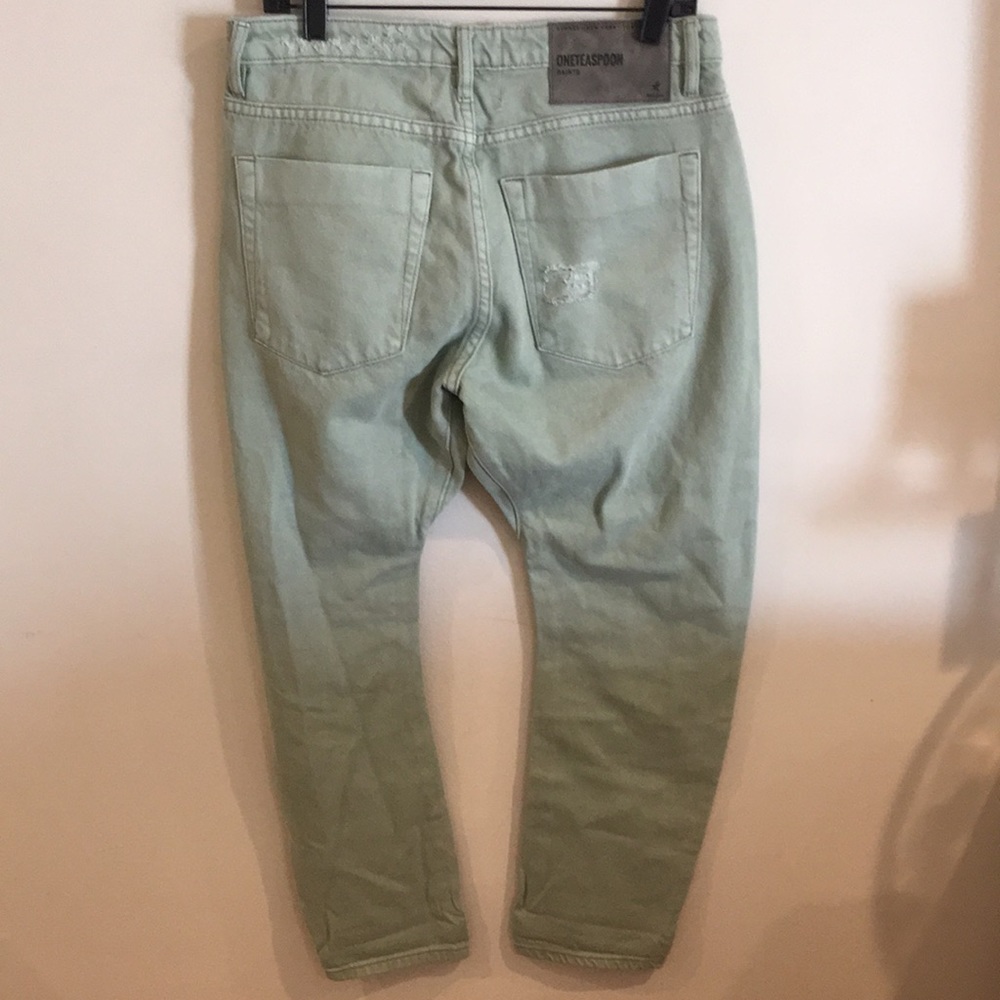 One Teaspoon FADED KHAKI MESSED UP SAINTS BOYFRIEND JEAN size 26 - Picture 7 of 7